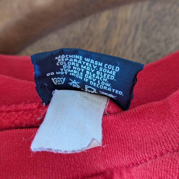 Vintage Jansport Red Albright College Crew Neck Sweatshirt Size XXL - Picture 8 of 8